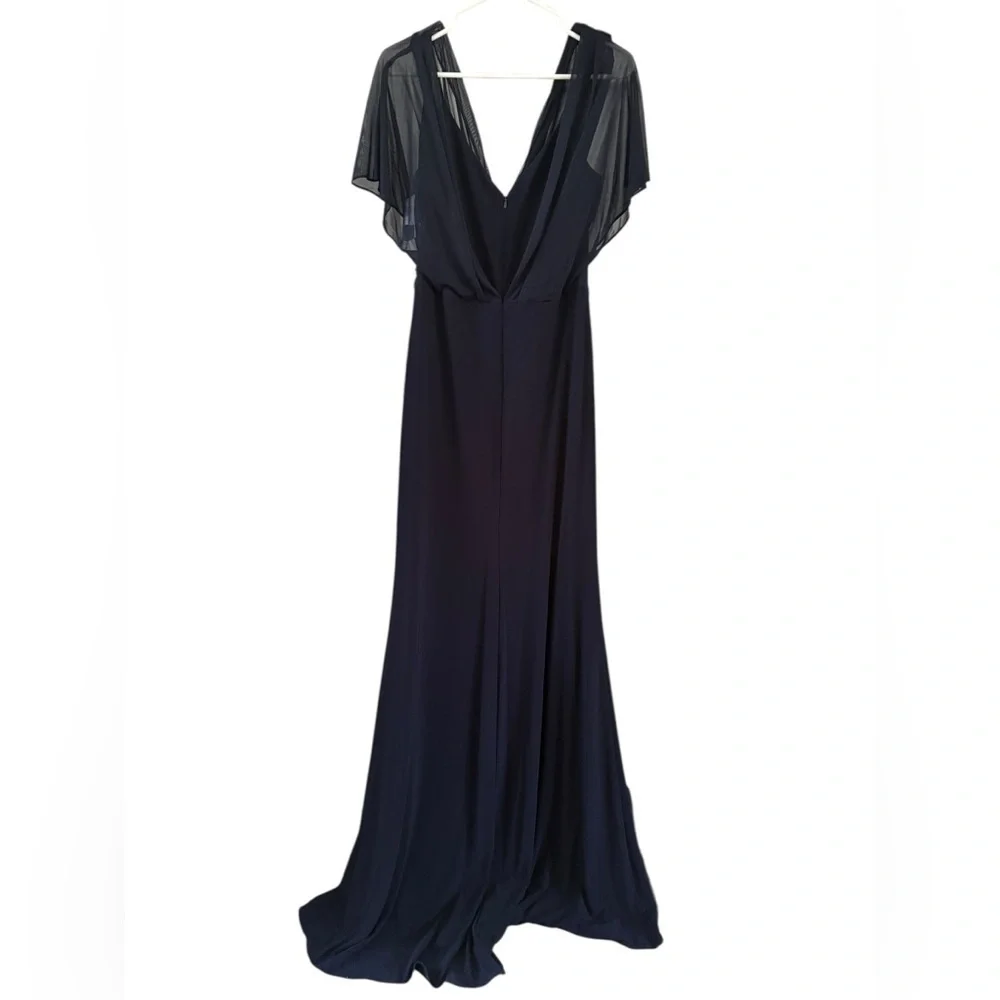 Betsy & Adam Navy Blue Maxi Dress - Picture 7 of 12
